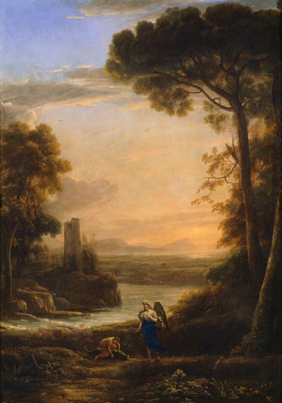 Landscape with Tobias and the Archangel Raphael by Claude Lorrain